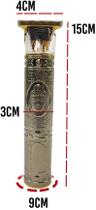 Maquina Barbeador Aparador de Pelos Retro Buda Gold Daling Q-2486 BUDA Maquina Barbeador Aparador de Pelos Retro Buda Gold Daling Q-2486 BUDA