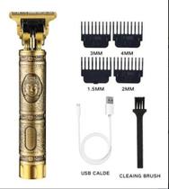 Maquina Barbeador Aparador de Pelos Retro Buda Gold Daling Maquina Barbeador Aparador de Pelos Retro Buda Gold Daling