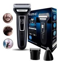 Maquina Barbear Depilador E Aparador De Pelos Homens Kemei Maquina Barbear Depilador E Aparador De Pelos Homens Kemei