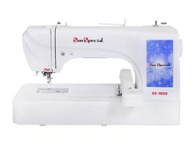 Máquina Bordado Doméstica SS-1600 Bivolt Eletrônica Branca - Sun Special
