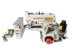 Maquina botoneira direct drive com corte de linha ss1377d - Maquina botoneira direct drive com corte de linha ss1377d -