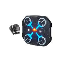 Máquina Boxe Alvo Musical Bluetooth Eletrônico Com Luva - Preto Máquina Boxe Alvo Musical Bluetooth Eletrônico Com Luva - Preto