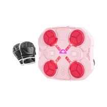 Máquina Boxe Alvo Musical Bluetooth Eletrônico Com Luva - Rosa Máquina Boxe Alvo Musical Bluetooth Eletrônico Com Luva - Rosa