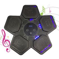 Maquina Boxe Saco Pancada Soco Interativa Inteligente 5 Modos Velocidades Bluetooth Som Alivia Estresse Treino Fitness Muscular Boxing Wall Target