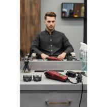 Máquina Cabelo Profissional Recarregável Sem Fio Bordô Máquina Cabelo Profissional Recarregável Sem Fio Bordô