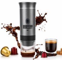 Máquina Café Expresso Portátil 3 em 1 USBC Recarregável Compatível Nespresso Dolce Gusto Café em Pó 15 Bar Viagem Camping Escritório