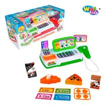 Máquina Caixa Registradora Infantil Som Luz E Acessórios Máquina Caixa Registradora Infantil Som Luz E Acessórios