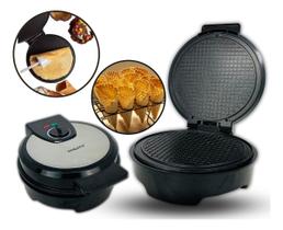 Máquina Casquinha Sorvete Cascão Cone Cascão Brinde Com Regulagem De Temperatura Cor Preta 220V
