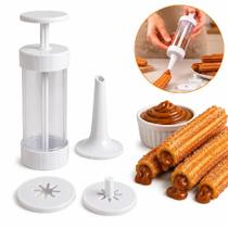 Maquina churros manual kit biscoitos caseiro modelador kit 3 em 1 completo multiuso modeladora gourmet Maquina churros manual kit biscoitos caseiro modelador kit 3 em 1 completo multiuso modeladora gourmet