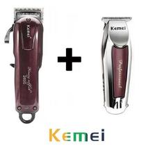 Maquina Corta Cabelo Profissional km 2600 + Acabamento km 9163 oferta - Kemei