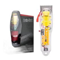 Maquina Corta Cabelo Wmark Ng108 Transparente Profissional