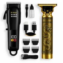 Maquina Cortador de Cabelo Elétrico e Aparador de Barba e Bigode Profissional Dragão