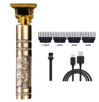 Maquina Cortar Aparar Cabelo E Barba Profissional Usb Metal