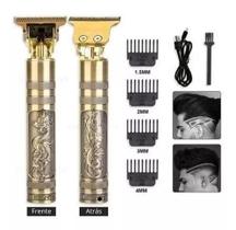 maquina cortar cabelo acabamento barbear barbeador eletrico pezinho vintage buda dragão - lin tian