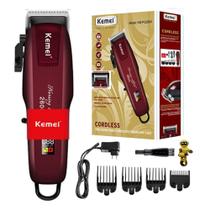 Maquina Cortar Cabelo All-Metal Profissional Hair Clipper Km-2600PG Visor Power Full Maquina Cortar Cabelo All-Metal Profissional Hair Clipper Km-2600PG Visor Power Full