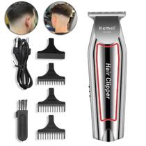 Máquina Cortar Cabelo Aparador Profisional Acabamento Km032