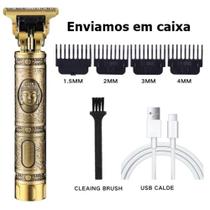 Maquina cortar cabelo e barba Elétrica Aparador Barba arbeadoSem Fio Recarregável Usb - CostaImports