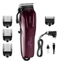 Máquina Cortar Cabelo Profissional Sem Fio Kemei Km-2600 Nfe