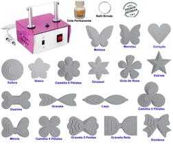 Máquina Cortar Fita + 71 Itens Moldes + Cola - K8 - Artmaq