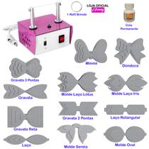 Máquina Cortar Fita Fuxico Moldes Laço Gravata Cola - K24