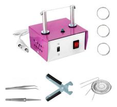 Maquina Cortar Fita + Kit 4 Pinca + Alicate Pressao + 3 Refil