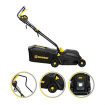 Máquina Cortar Grama Elétrica 1200W Recolhedor Matsuyama Carrinho Cortador Aparador Coletor Jardim Máquina Cortar Grama Elétrica 1200W Recolhedor Matsuyama Carrinho Cortador Aparador Coletor Jardim