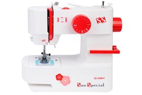 Máquina Costura Doméstica SS030-HT-2 Autovolt Mecânica Branca Com Vermelho - Sun Special Máquina Costura Doméstica SS030-HT-2 Autovolt Mecânica Branca Com Vermelho - Sun Special