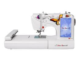 Máquina Costura E Bordado Doméstica Ss-1500 Bivolt Eletrônica Branca - Sun Special