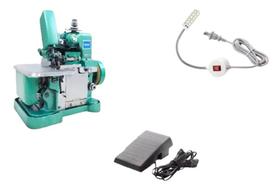 Maquina Costura Overlock +Led+Pedal Eletrônico-110V Maquina Costura Overlock +Led+Pedal Eletrônico-110V