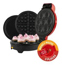 Máquina Cupcakes Crepeira E Waffle Mickey Mallory 5 Em 1