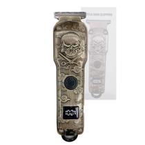 Maquina De Acabamento Bivolt Caveira e Tesoura Visor Led TZ-153 Maquina De Acabamento Bivolt Caveira e Tesoura Visor Led TZ-153