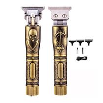 Máquina de Acabamento Cabelo Barba Profissional de Metal Recarregável Sem Fio Máquina de Acabamento Cabelo Barba Profissional de Metal Recarregável Sem Fio