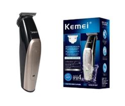 Maquina de Acabamento Cabelo e Barba Profissional Kemei Alta precisão KM3207 Proteção IPX4