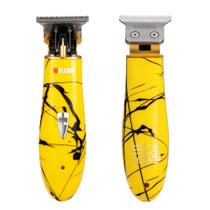 Maquina de Acabamento Corte Cabelo Wmark NG201 Amarelo
