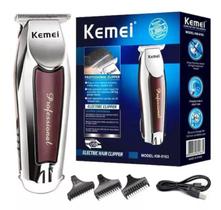 Maquina De Acabamento Kemei 9163 S/fio Detalhe Cabelo Barba