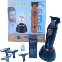 Máquina de Acabamento Profissional Kemei KM2236 Motor Brushless 7800 RPM e Lâmina DLC para Precisão Extrema Máquina de Acabamento Profissional Kemei KM2236 Motor Brushless 7800 RPM e Lâmina DLC para Precisão Extrema
