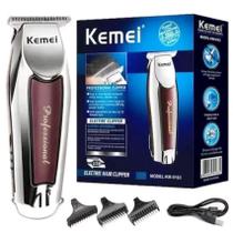 Maquina de Acabamento Sem Fio Profissional Kemei 9163 corte cabelo