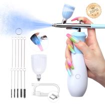 Máquina de aerógrafo de unhas SAVILAND 25 PSI recarregável sem fio Máquina de aerógrafo de unhas SAVILAND 25 PSI recarregável sem fio