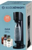 Máquina de água com gás SodaStream Gaia Black Value Pack Máquina de água com gás SodaStream Gaia Black Value Pack