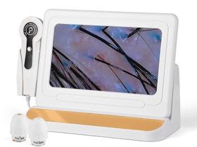 Máquina de análise de couro cabeludo ForeverLily com tela HD de 11 polegadas 50x/200x