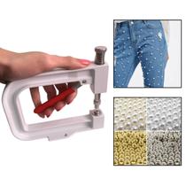 Máquina De Aplicar Pérola + 600 Pérolas 6mm Máquina De Aplicar Pérola + 600 Pérolas 6mm