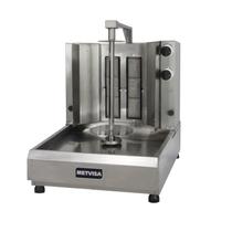 Máquina De Assar Churrasco Grego Á Gás Metvisa 2 Queimadores Espeto Rotativo Gabinete Inox - Acge2 Máquina De Assar Churrasco Grego Á Gás Metvisa 2 Queimadores Espeto Rotativo Gabinete Inox - Acge2