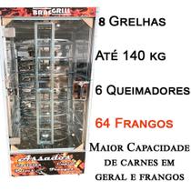 Maquina de Assar Frango e Carne Brasgrill 64 Frangos