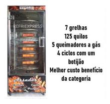 Máquina De Assar Frangos Profissional Giratória P/56 Frangos
