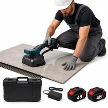 Maquina De Assentar Piso 48V Bivolt 3500W Elétrica 8000 mAh Recarregável Porcelanato Vibratória 2 Baterias Com Maleta Resistente - NoroTech Eletrônicos Maquina De Assentar Piso 48V Bivolt 3500W Elétrica 8000 mAh Recarregável Porcelanato Vibratória 2 Baterias Com Maleta Resistente - NoroTech Eletrônicos