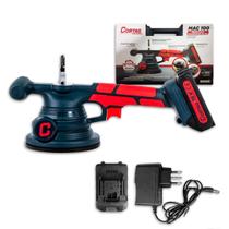 Maquina de Assentar Piso à Bateria 18V 1,5Ah MAC100 Cortag 100W Velocidade Variável 50kg Motor Brushless Succionado Até 5 Minutos Profissional