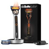 Máquina de barbear aquecida Gillette GilletteLabs para homens + Kit inicial