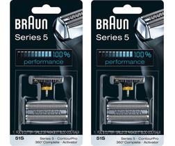 Máquina de barbear Braun 51S 8000 Series 5 360, ativador completo ContourPro