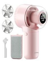 Máquina de barbear ColdSky, removedor de fiapos recarregável com pincel rosa Máquina de barbear ColdSky, removedor de fiapos recarregável com pincel rosa