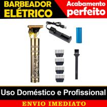 Máquina de Barbear e Acabamento Para Pé de Cabelo Bateria de Alta Duração USB Motor Potente - slu barber